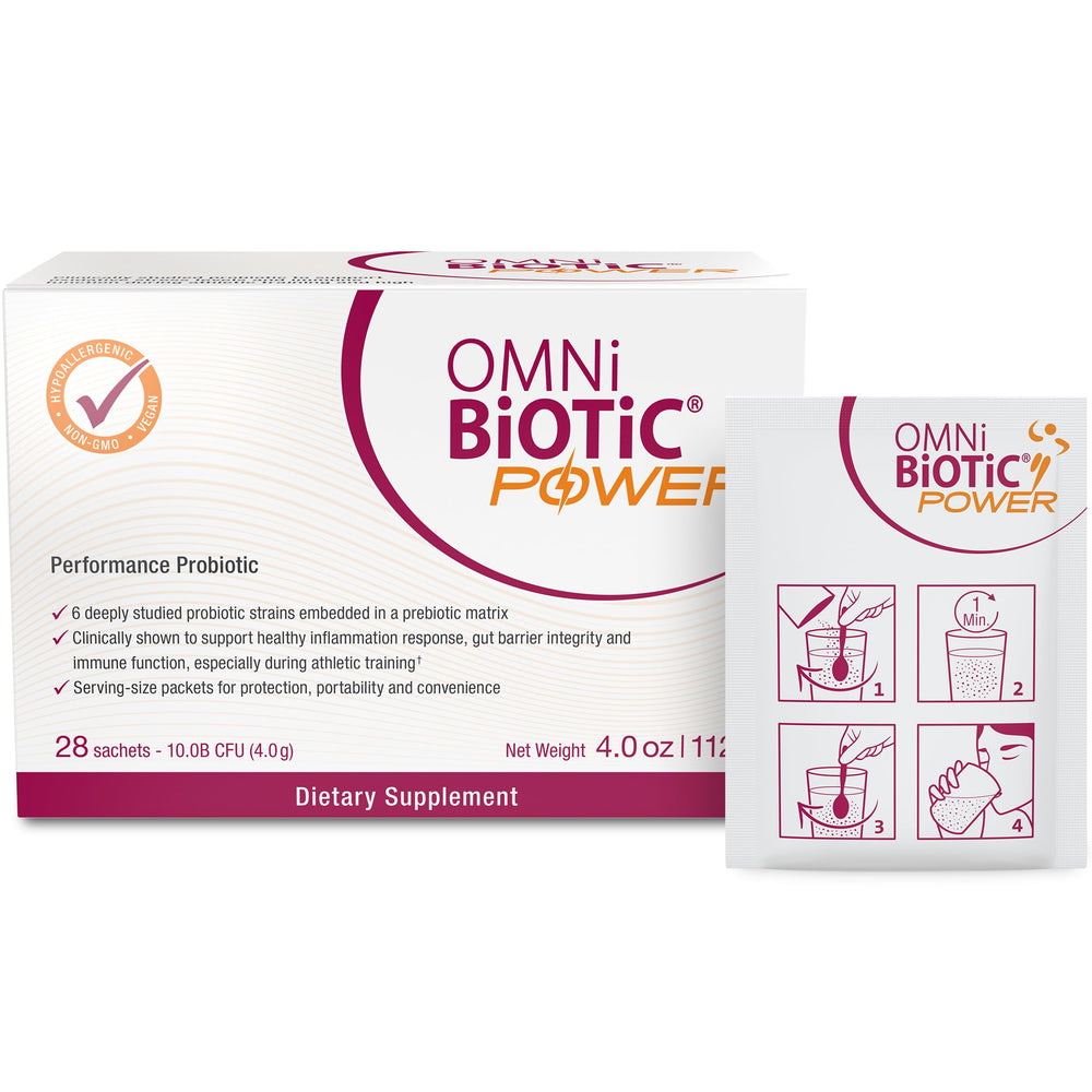 Power High-Performance Daily Probiotic bottle with 30 servings on a white background