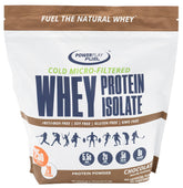 POWER PLAY FUEL chocolate whey isolate canister offers fast-absorbing protein for post-workout recovery.
