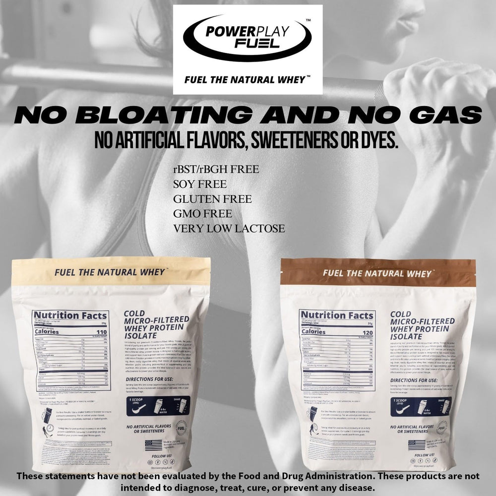 POWER PLAY FUEL shaker blends smooth chocolate protein with water or milk.