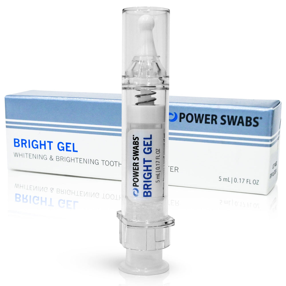 Power Swabs Bright Gel 0.17 fl oz bottle with packaging