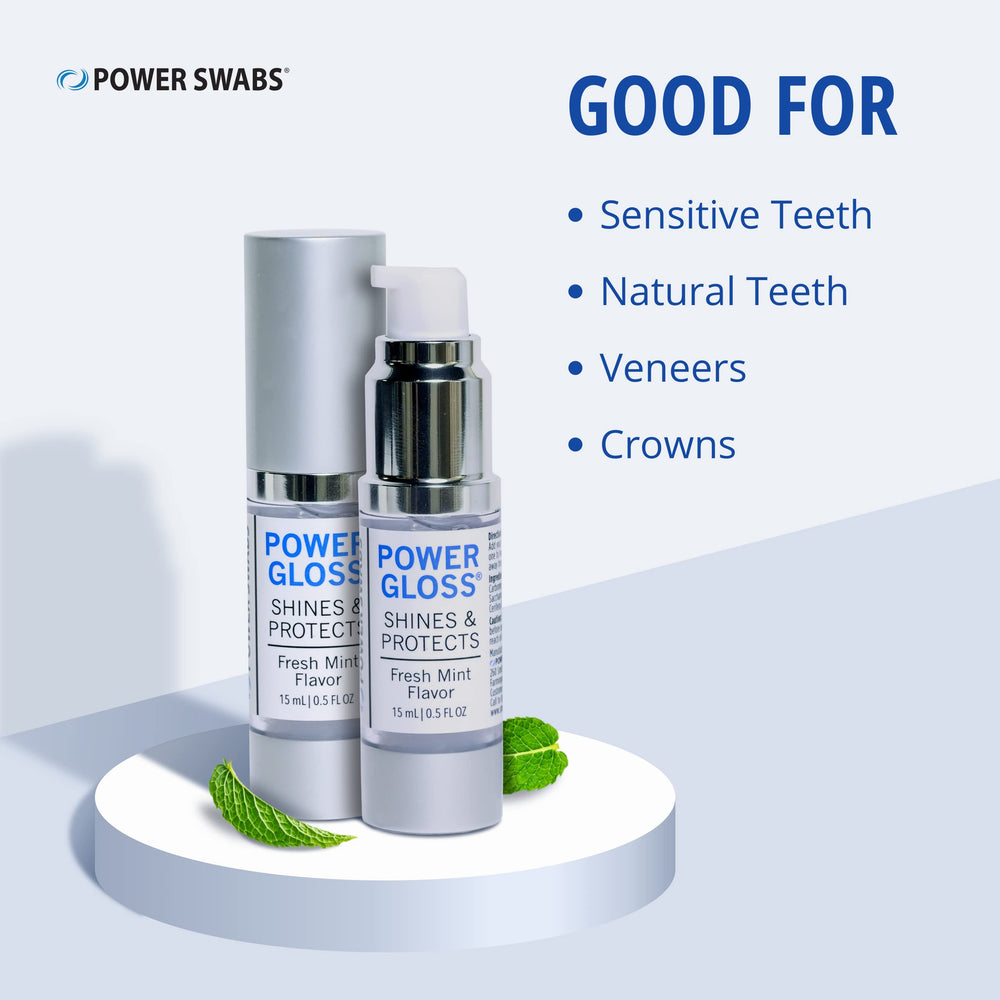Close-up of Power Gloss toothpaste texture