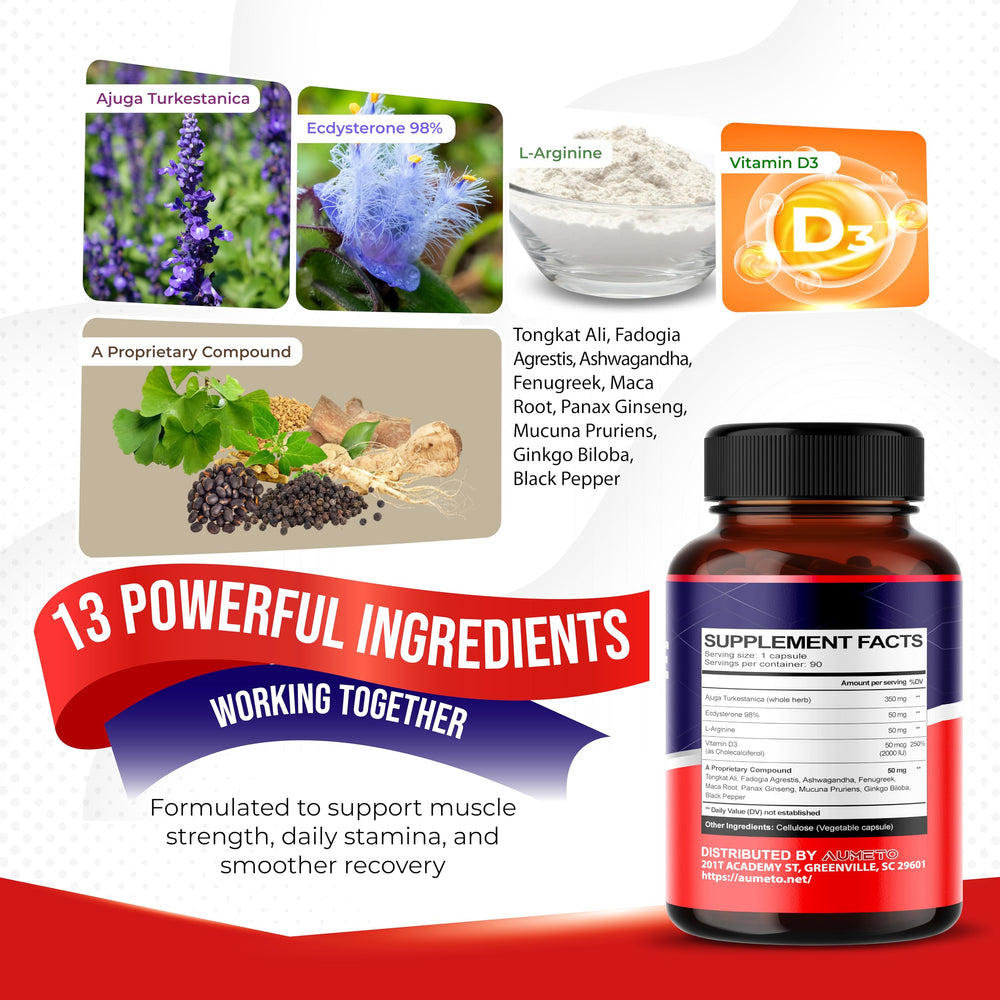 PowerFuelXV herbal blend ingredients graphic