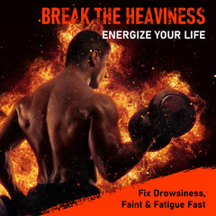 Athlete inhaling Powerful Salts for focus