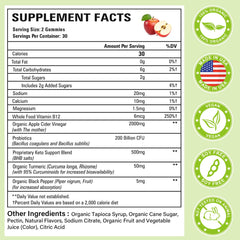 Powerific gummies close-up showing chewy texture for easy daily use.