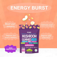 Mushroom blend including Lion's Mane, Cordyceps, Reishi