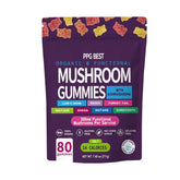 Berry flavored PPG Organic Mushroom Gummies with Ashwagandha