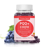 PQQ + CoQ10 gummies grape flavor bottle front label
