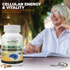 Third-party tested certification seal on PQQ MITORESTORE