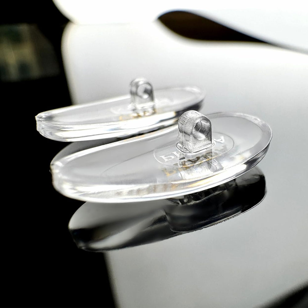 Screw-in Prada nose pads with screws and screwdriver