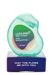Pre-expanded Thick Woven dental floss in Mint Eucalyptus flavor