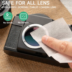Pre-moistened wipes for eyeglasses