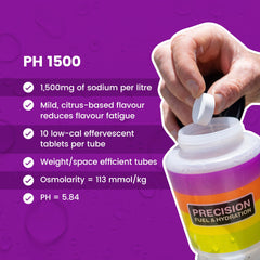 Side view of purple tube packaging for Precision Hydration Electrolyte Tablets