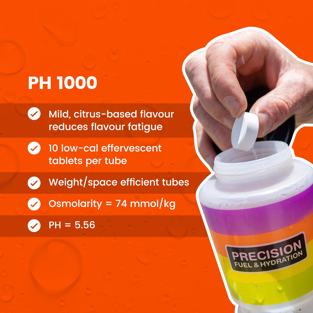 Tablet dissolving in water showing 1000 mg per litre specification