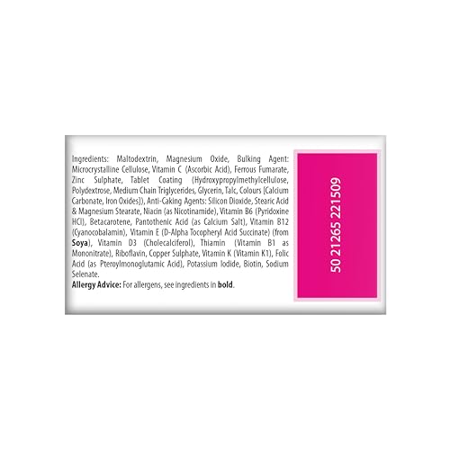 Close-up of tablets in Pregnacare Original bottle