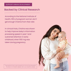 Choline supports cognitive function during pregnancy and nursing