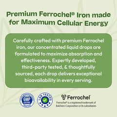 Pregnant-friendly iron drops in mixed berry flavor