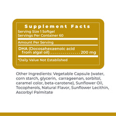 Iconographic representation of DHA benefits for brain health
