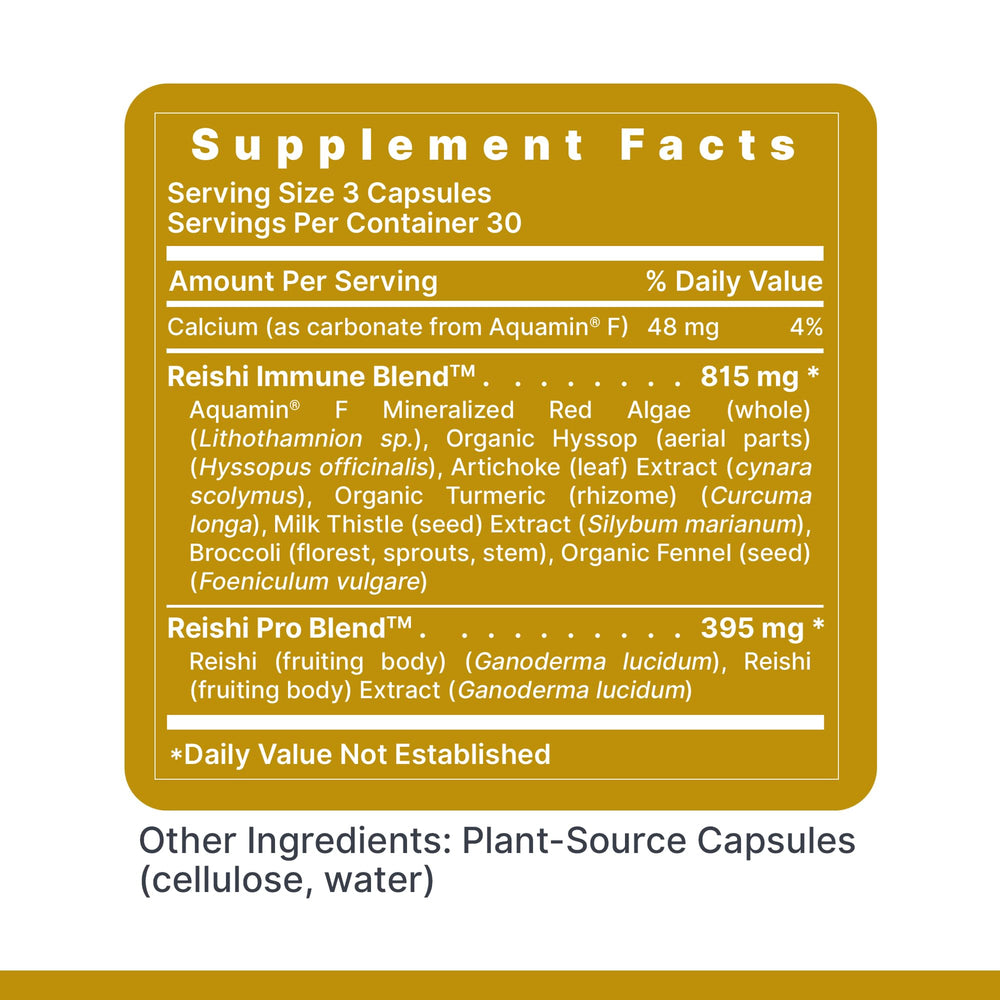 Bottle label emphasizing vegan capsules and premium quality