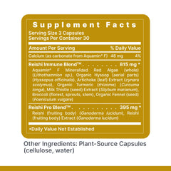 Bottle label emphasizing vegan capsules and premium quality