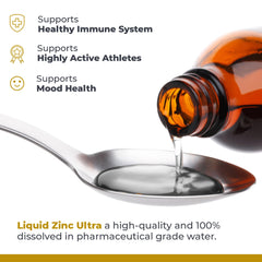 Active adult athlete using zinc supplement bottle