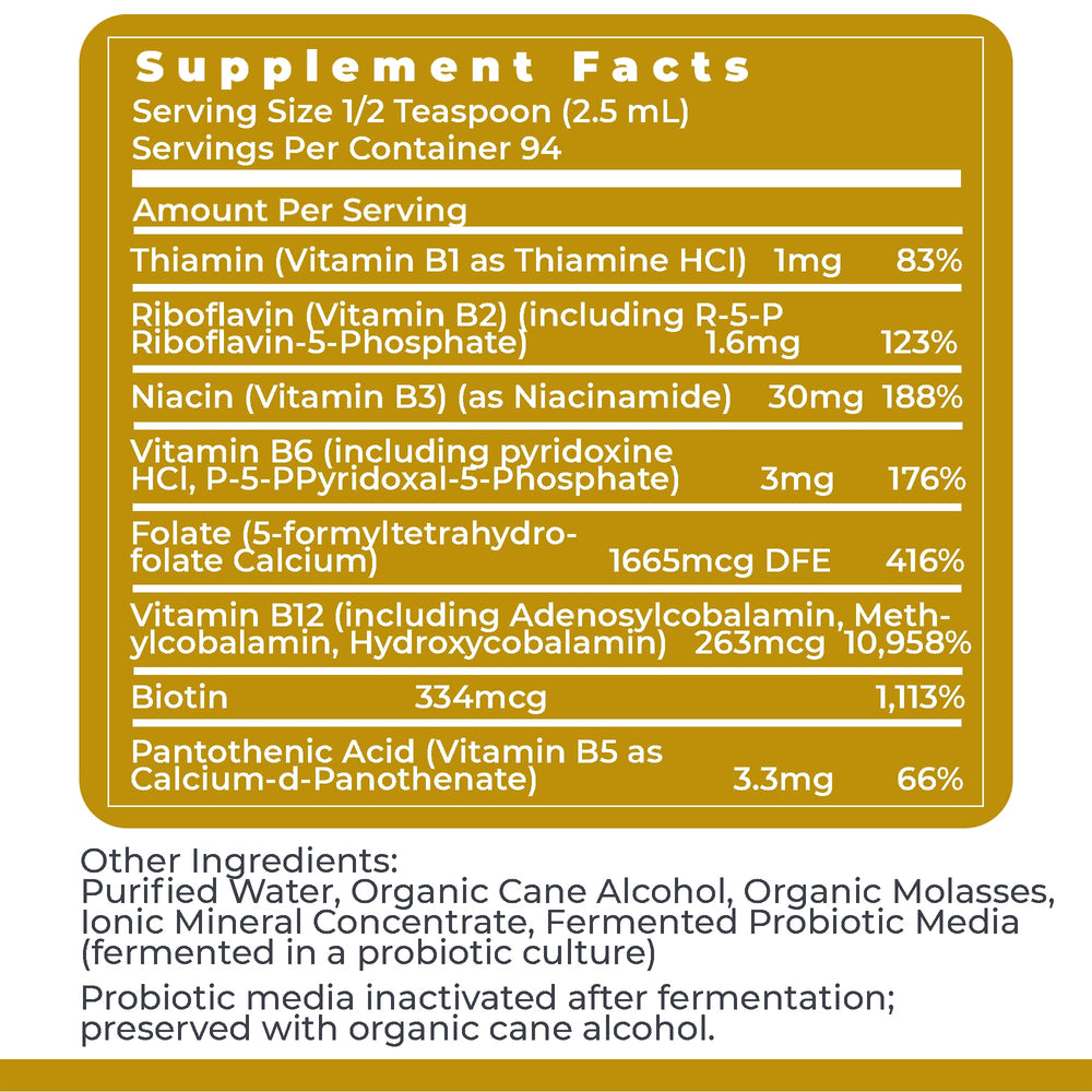 8 oz bottle of Max B-ND with packaging and cap