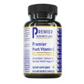Bottle of Premier Research Labs Vitamin C supplement with amber glass