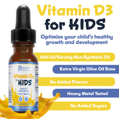 Dropper dispensing vitamin D3 for children