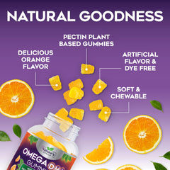 Illustration of premium absorption Omega-3 formula