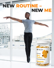 Premium organic bee pollen capsules for daily nutrition