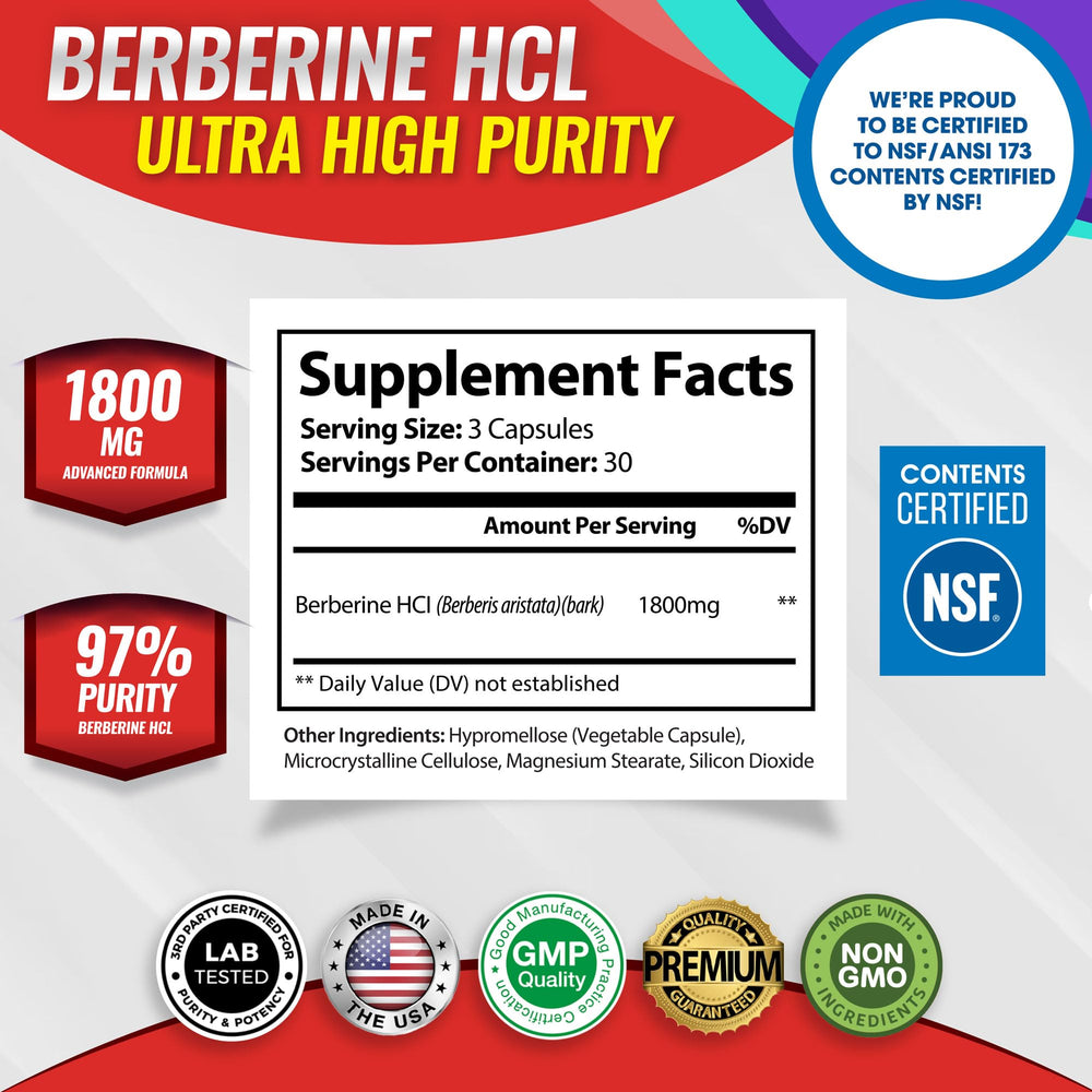 Premium Berberine extract HCl 97% powder visual
