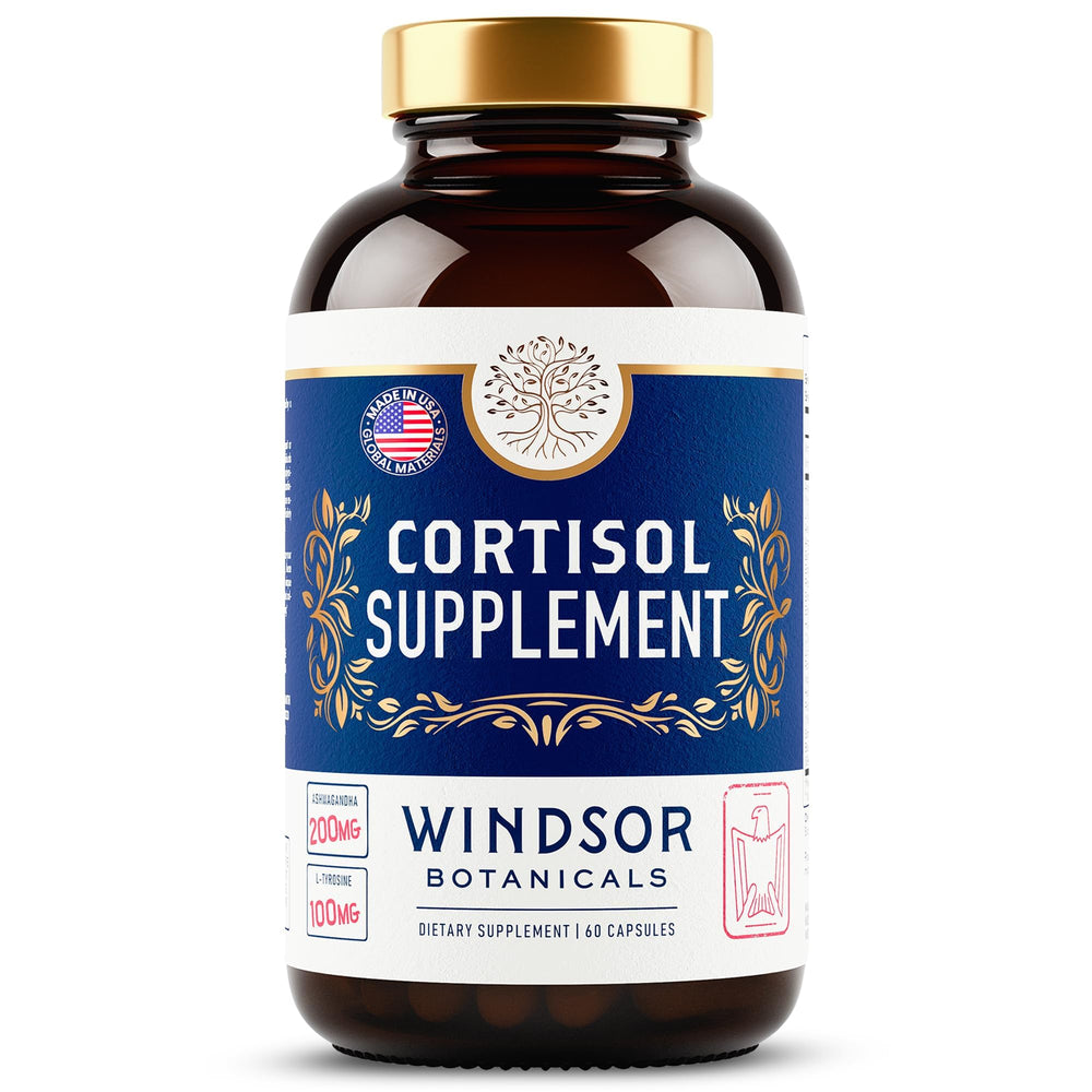 Adrenal fatigue support with natural botanicals for restful sleep