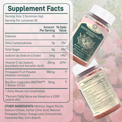 Lifestyle shot of a healthy woman with the gummies