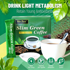 Single 10g sachet of green coffee powder