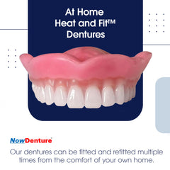 USA-made premium immediate upper dentures with shade A1