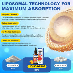 Premium saffron blend with L-Theanine and Ginkgo Biloba for focus