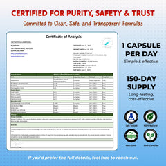 Bottle indicating a long-lasting 5-month supply