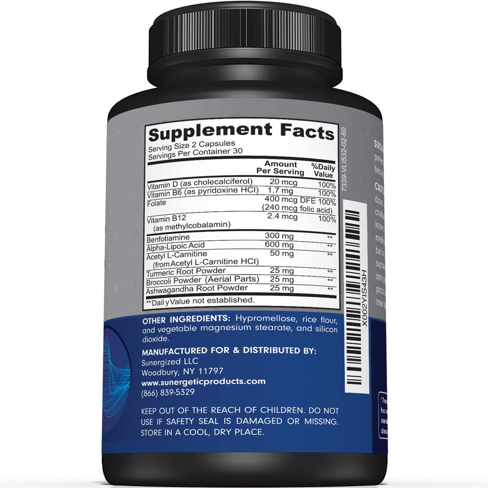 Close-up of Nerve Support Supplement capsules