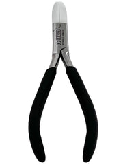 Close-up of stainless steel nose pad arm adjusting pliers jaws