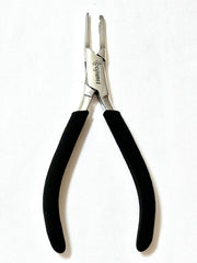 Hand using pliers to adjust glasses nose pad