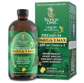 Tropical Oasis Premium Omega-3 MAX bottle (16oz, 96 servings)