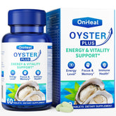 Premium Oyster Supplement bottle with 60 tablets