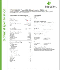 Premium pea protein isolate bulk shaker-mix demonstrates easy blending into smoothies and RTD beverages.