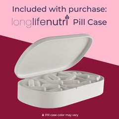 Complimentary premium pill organizer included