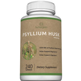 Bottle of Premium Psyllium Husk Fiber Supplement 1450mg - 240 Capsules