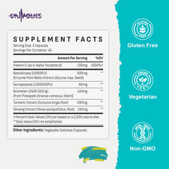 Non-GMO plant-based supplement purity badge