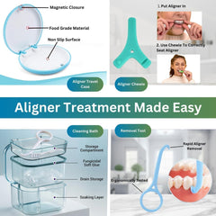 Premium retainer case for safe storage of aligners
