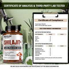 Premium Shilajit ingredients with additive-free formula