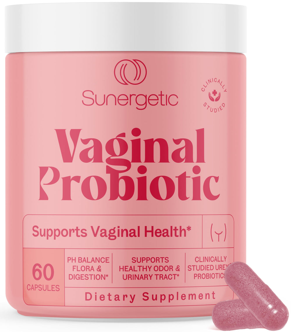 Bottle of Premium Vaginal Probiotics for Women with UREX blend.
