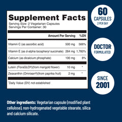 Premium vegetarian capsules for eye vitamins