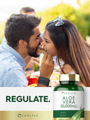Carlyle premium wellness branding with Aloe Vera Softgels